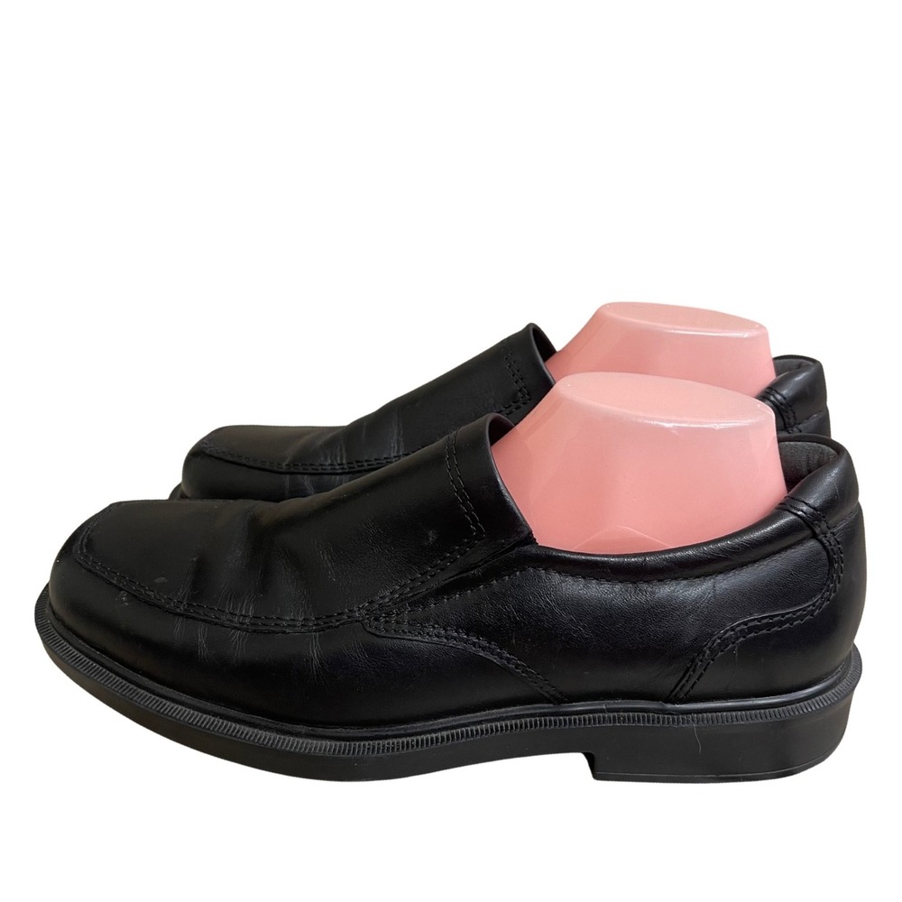 SAS Mens diplomat Black Leather Slip On Loafers Toe Comfort Dress Shoes 11M USA